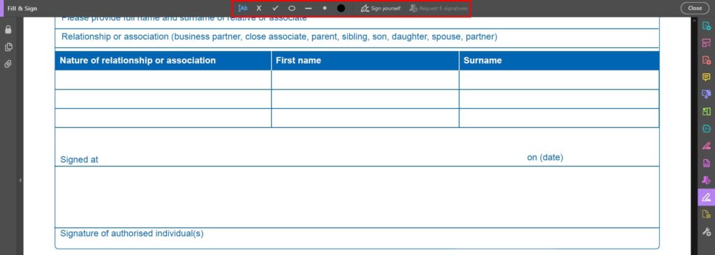 PDF Fill & Sign Toolbox