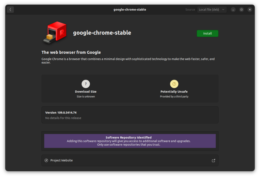 Installing Google Chrome on Ubuntu