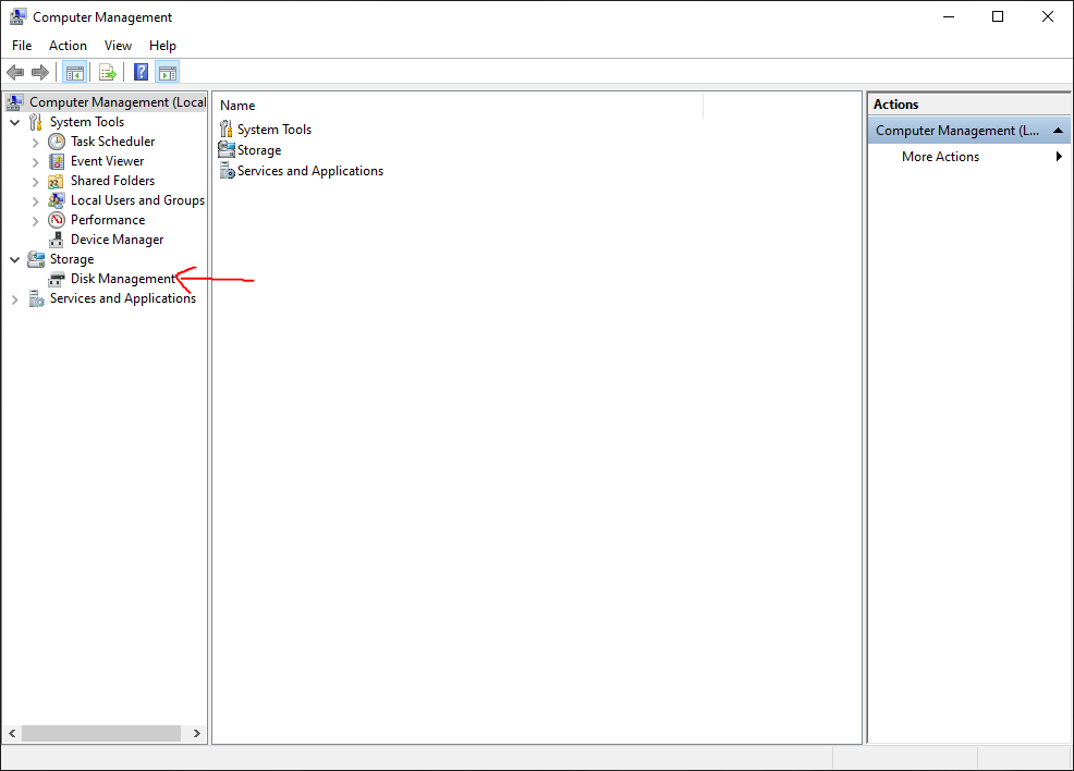 Windows Computer Management Application